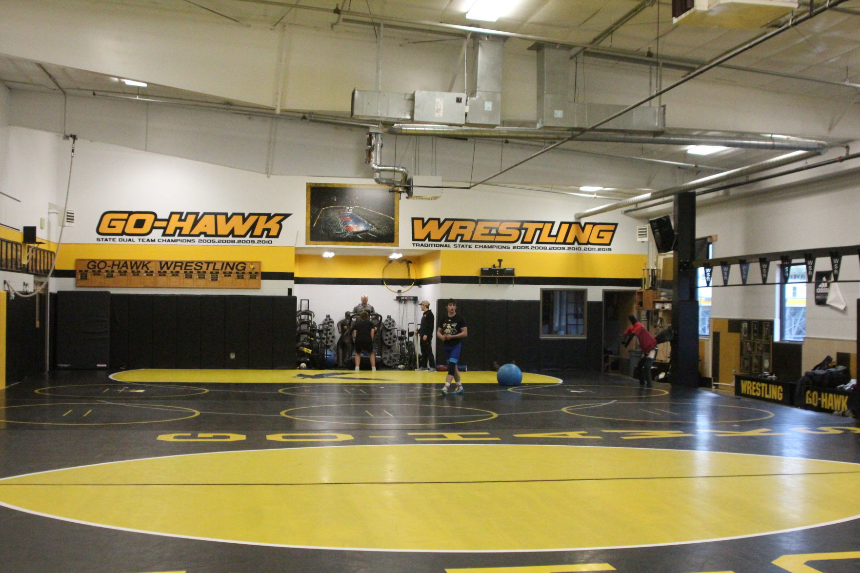 W-SR wrestling room